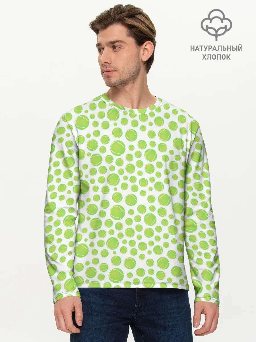 Мужской лонгслив базовый / Теннис