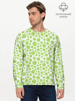 Мужской лонгслив базовый / Теннис