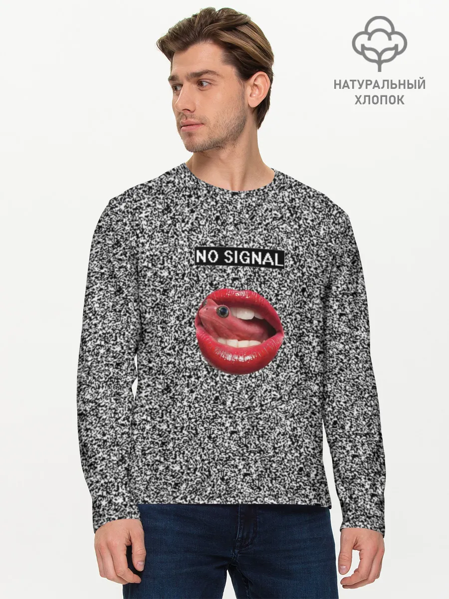 Мужской лонгслив базовый / Губы