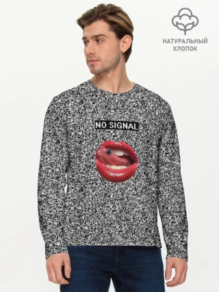 Мужской лонгслив базовый / Губы