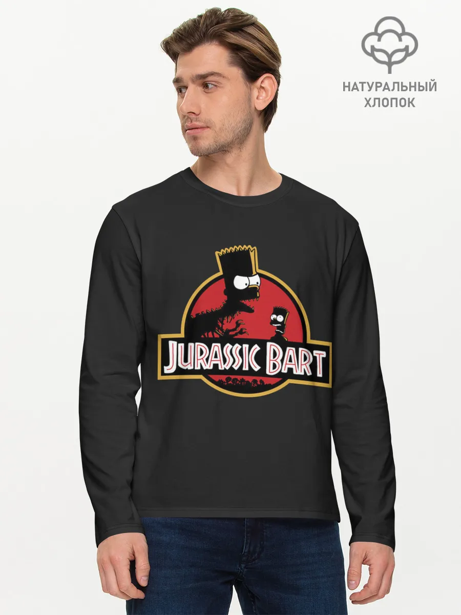 Мужской лонгслив базовый / Jurassic Bart