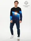 Мужской лонгслив базовый / КОСМИЧЕСКИЙ РАССВЕТ 3D