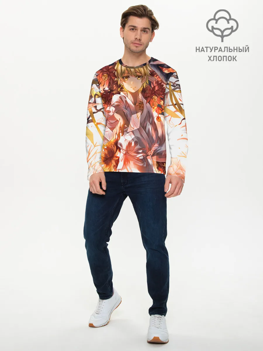 Мужской лонгслив базовый / Священный сосуд Секи