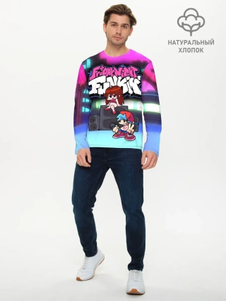 Мужской лонгслив базовый / Friday Night Funkin