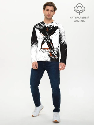 Мужской лонгслив базовый / БЕРСЕРК брызги