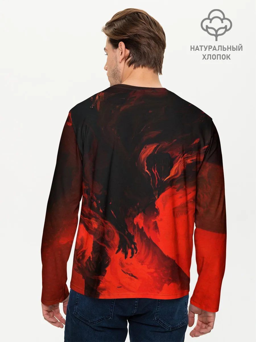 Мужской лонгслив базовый / БЕРСЕРК красками