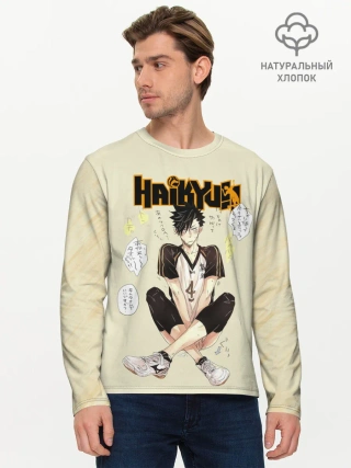 Мужской лонгслив базовый / Куроо Тецуро | Старшая Некома