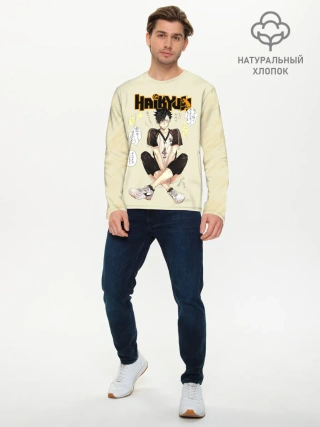 Мужской лонгслив базовый / Куроо Тецуро | Старшая Некома