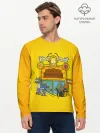 Мужской лонгслив базовый / Simpsons nation