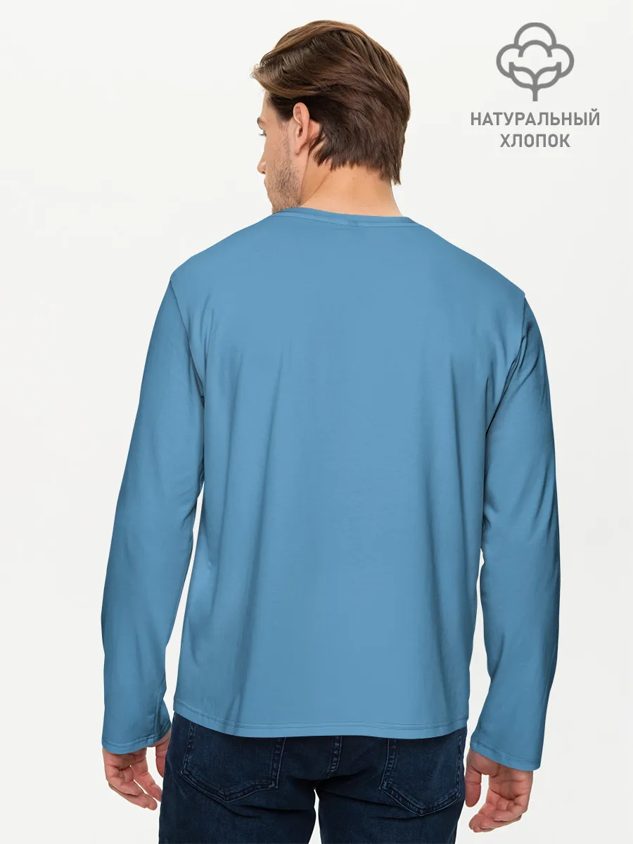 Мужской лонгслив базовый / Драка с Симпсонами