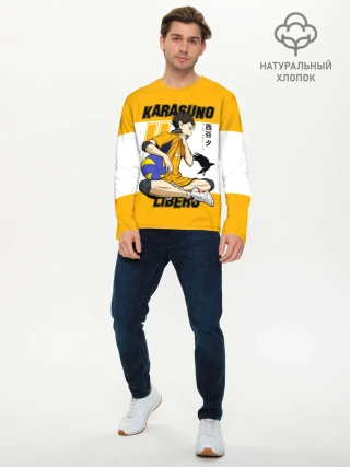 Мужской лонгслив базовый / Юу Нишиноя из Карасуно | Haikyu!!