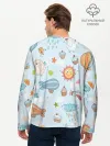 Мужской лонгслив базовый / Детские рисунки