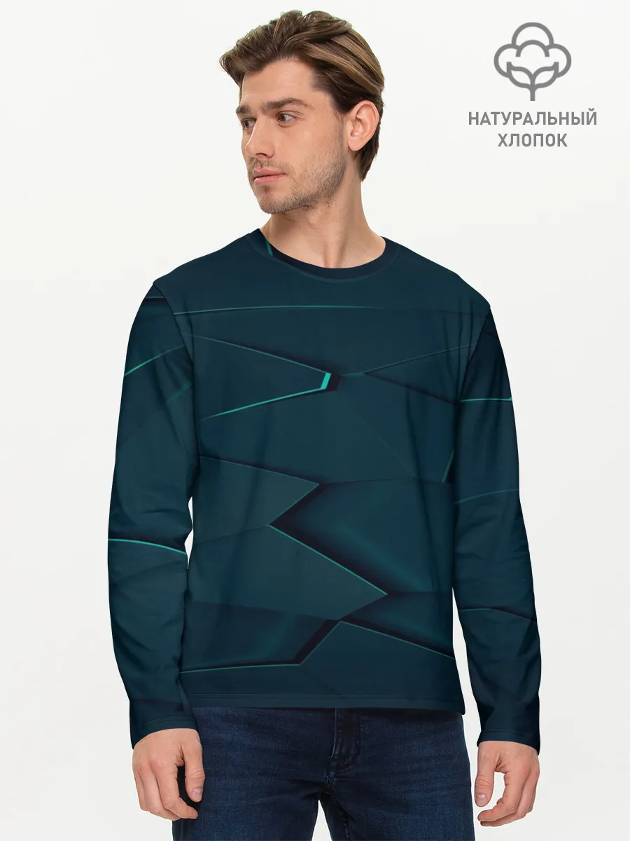 Мужской лонгслив базовый / GEOMETRY