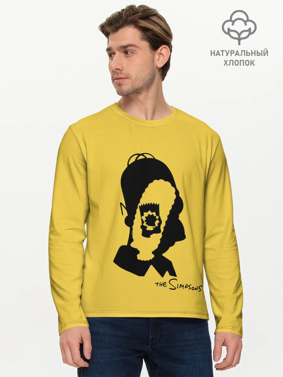 Мужской лонгслив базовый / Simpsons family