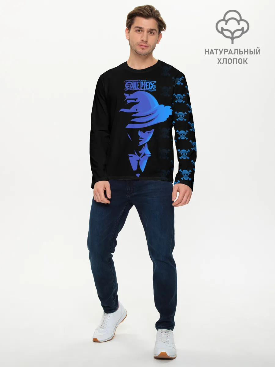 Мужской лонгслив базовый / Манки Д. Луффи One Piece