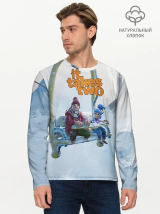 Мужской лонгслив базовый / It Takes Two Коди и Мэй