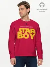 Мужской лонгслив базовый / The Weeknd - Star Boy