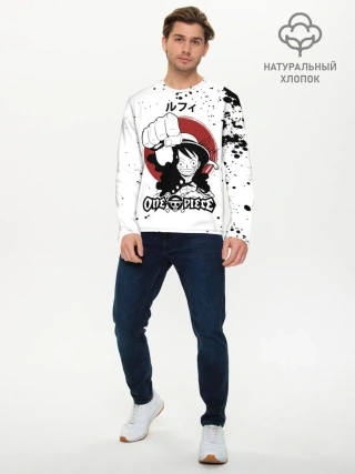 Мужской лонгслив базовый / Манки Д. Луффи One Piece