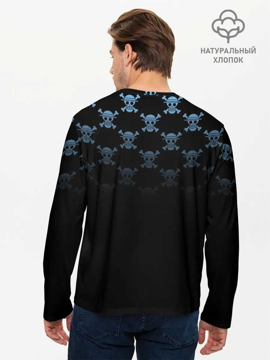 Мужской лонгслив базовый / Луффи | Пираты Соломенной Шляпы