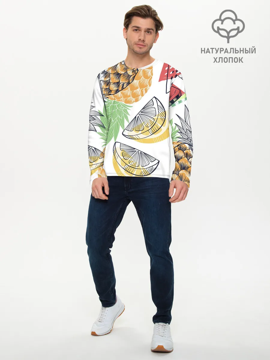 Мужской лонгслив базовый / Сочное настроение