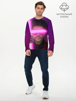 Мужской лонгслив базовый / The Weeknd - Blinding Lights