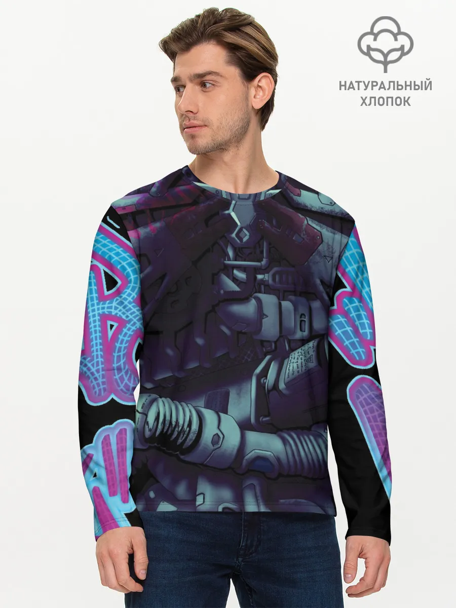 Мужской лонгслив базовый / Cuber skelet