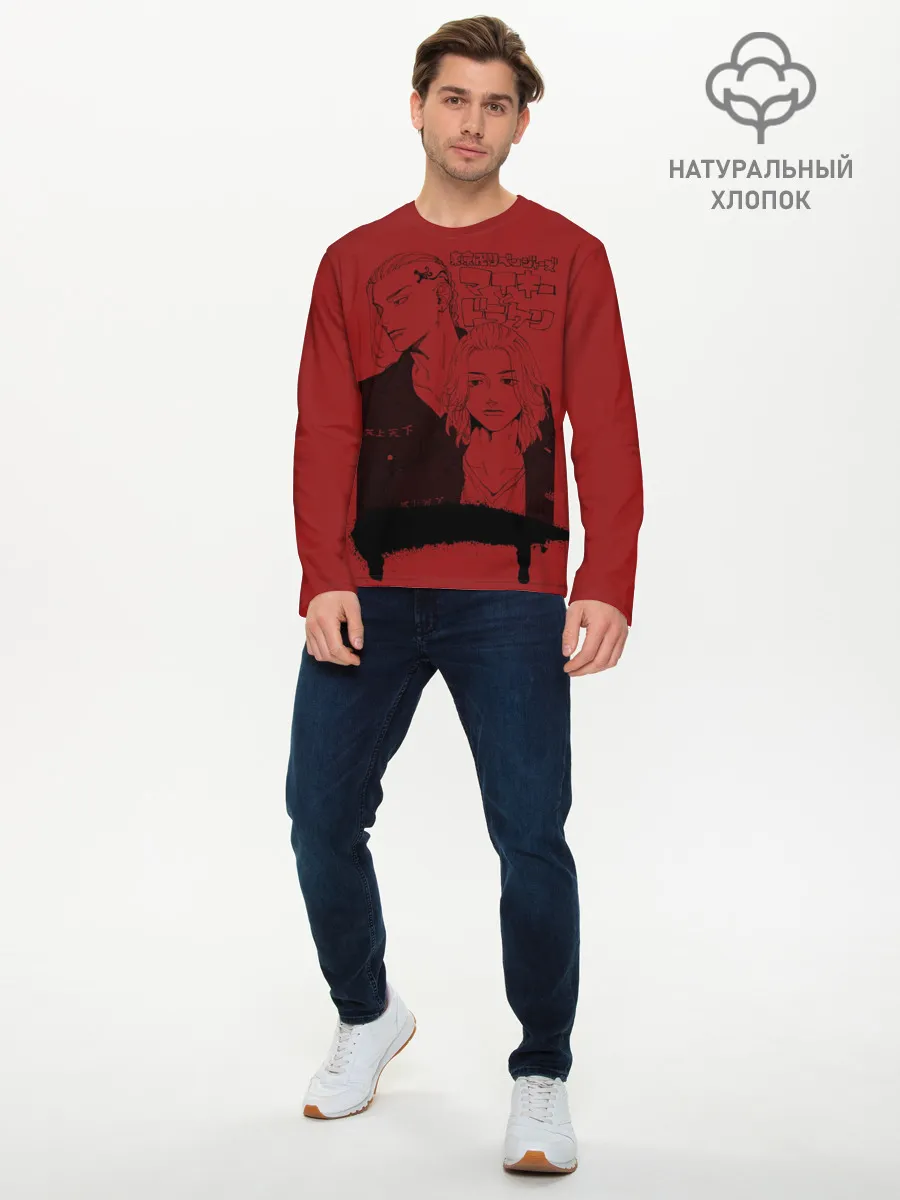 Мужской лонгслив базовый / токийские мстители anime