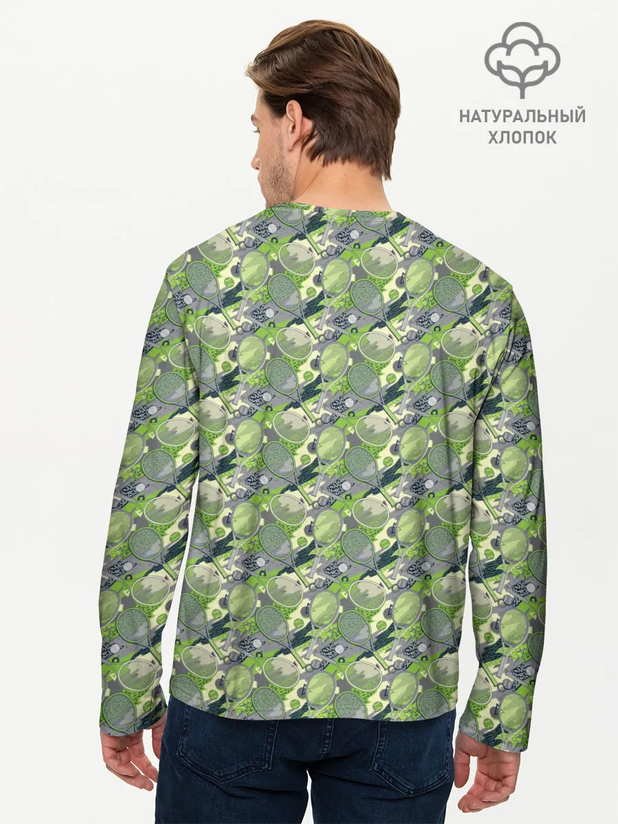 Мужской лонгслив базовый / Большой Теннис