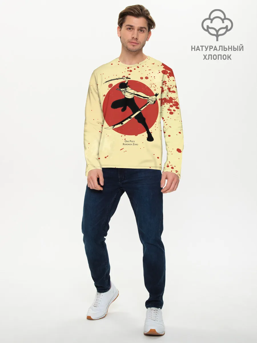 Мужской лонгслив базовый / Зоро | One Piece. Большой куш