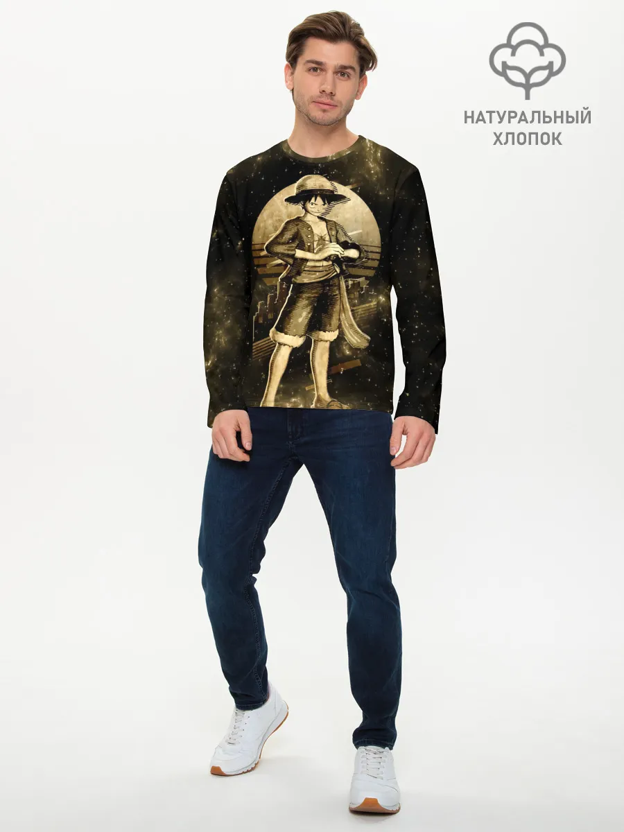 Мужской лонгслив базовый / Манки Д. Луффи | One Piece