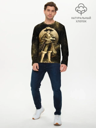 Мужской лонгслив базовый / Манки Д. Луффи | One Piece