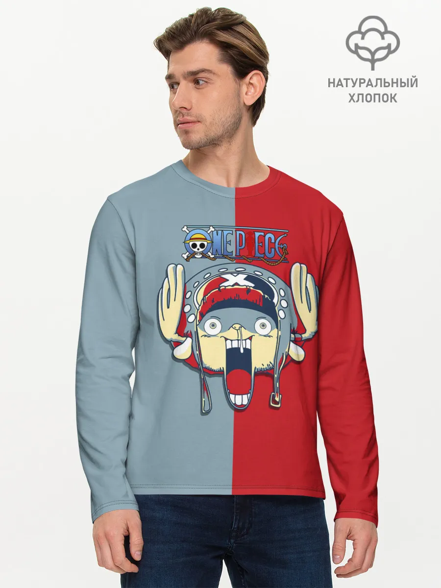 Мужской лонгслив базовый / Сопливый Тони Тони Чоппер | One Piece