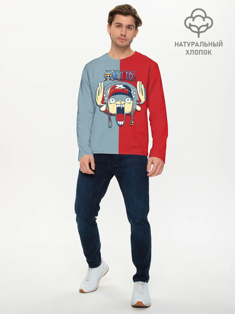 Мужской лонгслив базовый / Сопливый Тони Тони Чоппер | One Piece