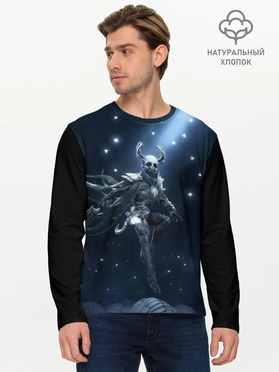 Мужской лонгслив базовый / Настоящий рыцарь