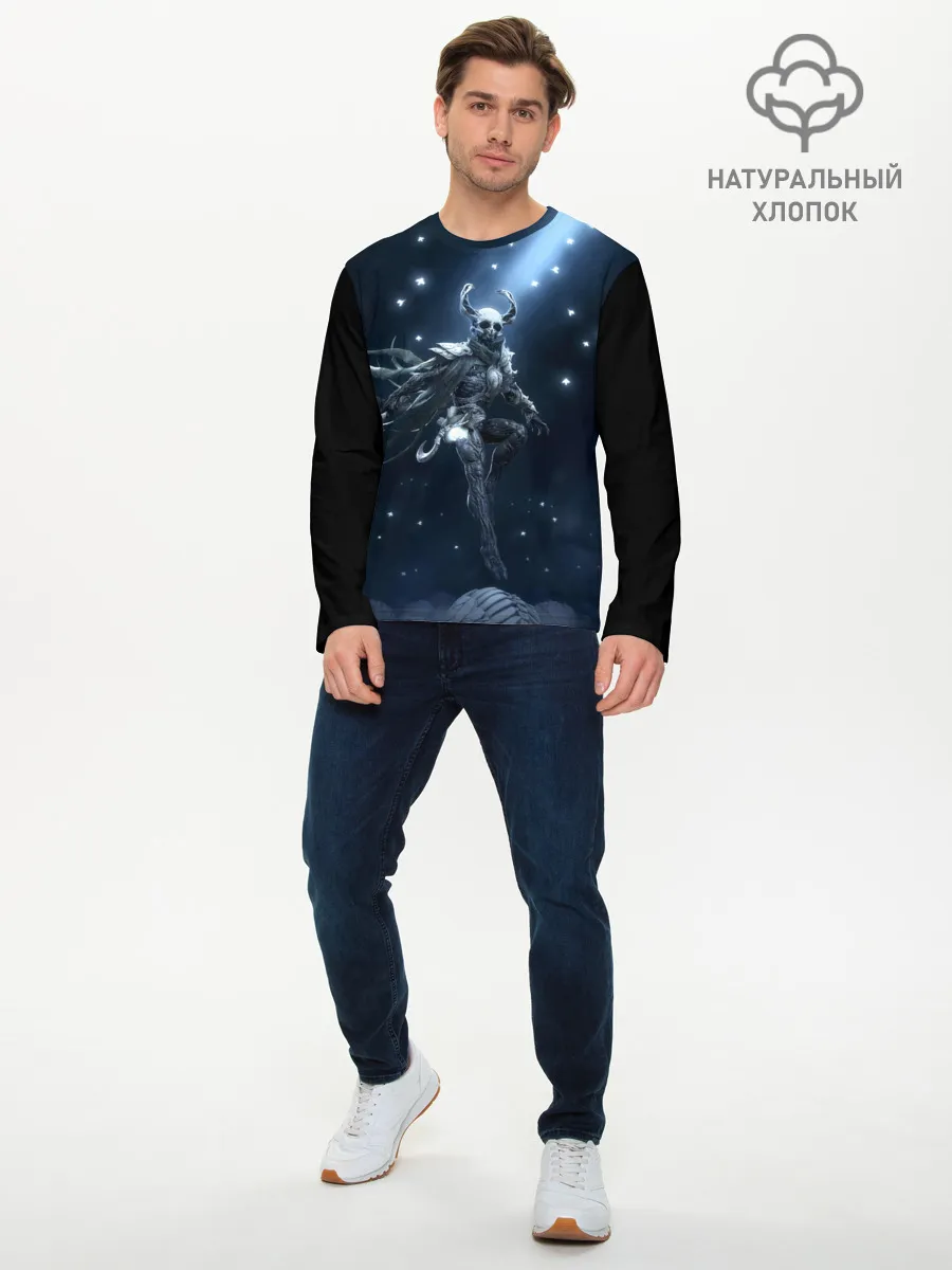 Мужской лонгслив базовый / Настоящий рыцарь