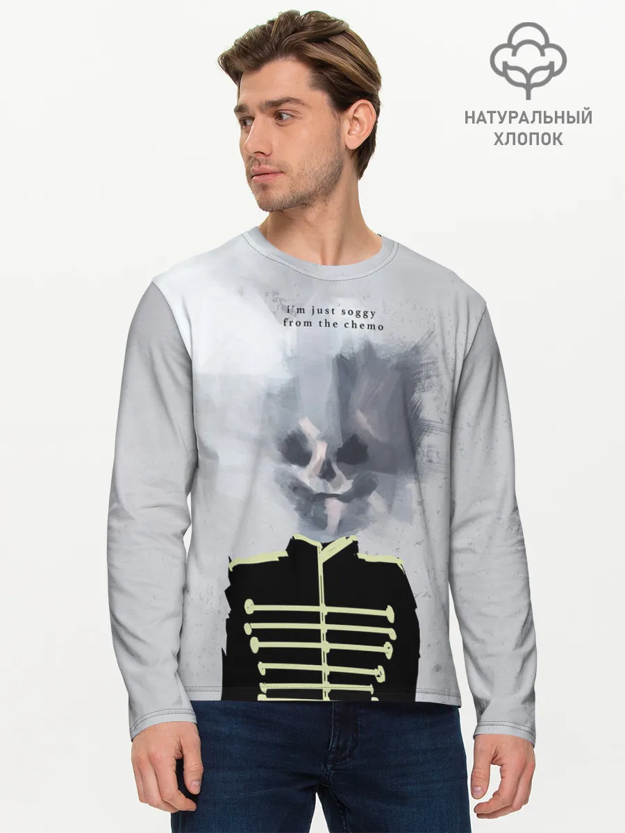 Мужской лонгслив базовый / Black parade