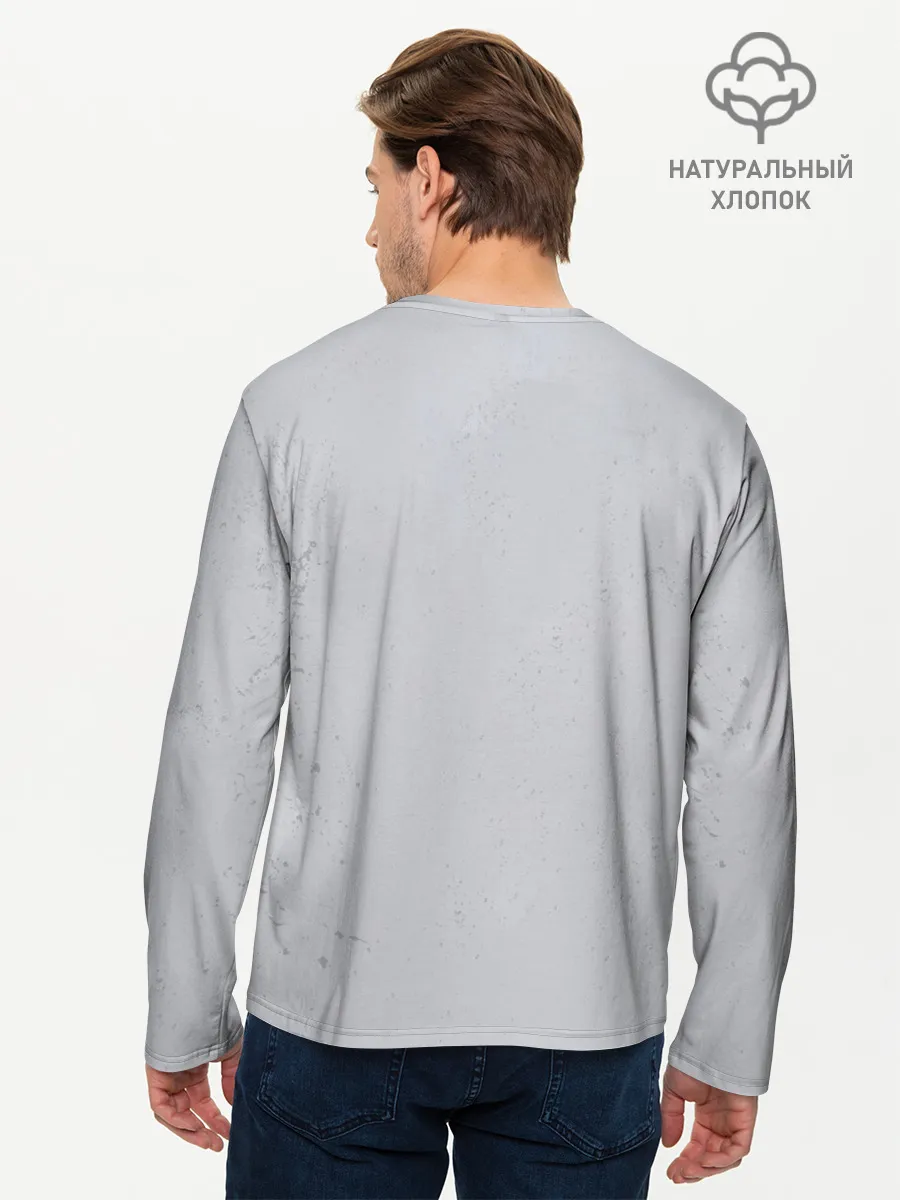 Мужской лонгслив базовый / Black parade