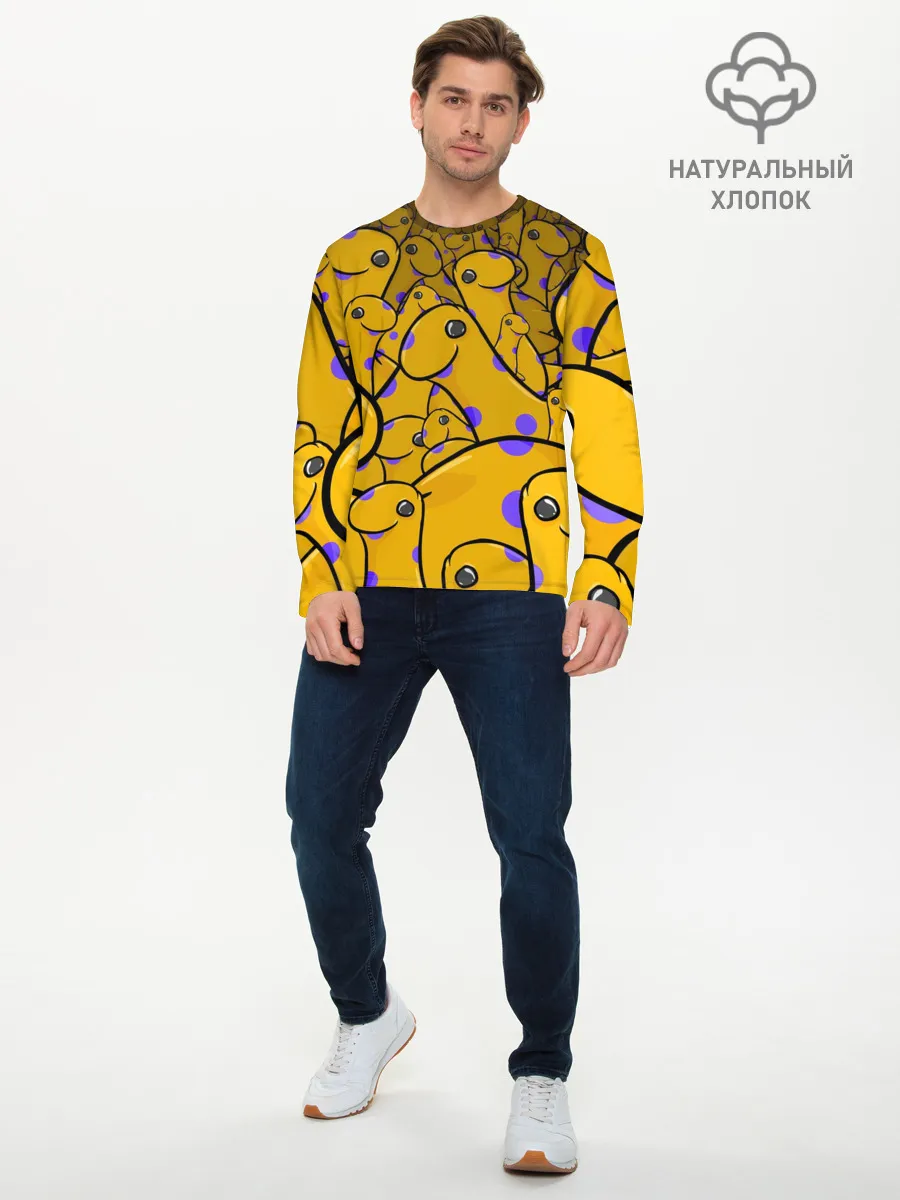 Мужской лонгслив базовый / Несси