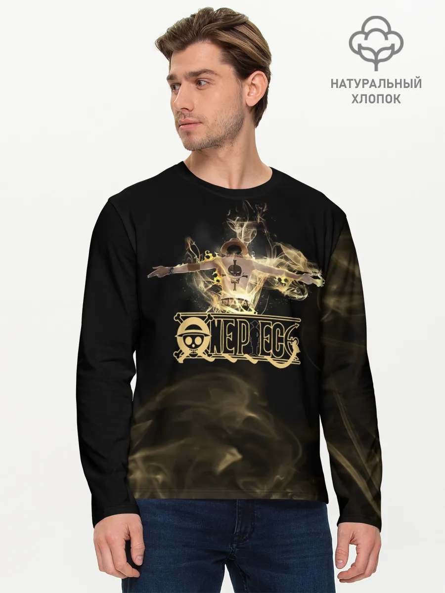 Мужской лонгслив базовый / Портгас Д. Эйс One Piece