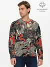 Мужской лонгслив базовый / Китайский Дракон, China Dragon
