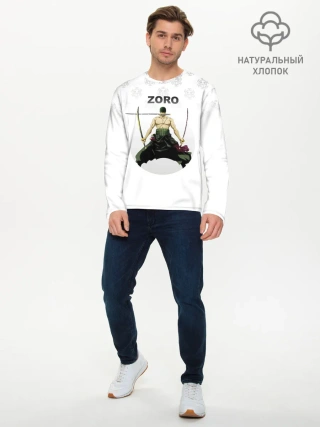 Мужской лонгслив базовый / Зоро | One Piece. Большой куш