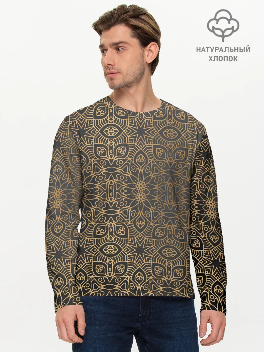 Мужской лонгслив базовый / ПерсидСкие Узоры