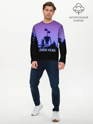 Мужской лонгслив базовый / СИРЕНОГОЛОВЫЙ ГЛИТЧ