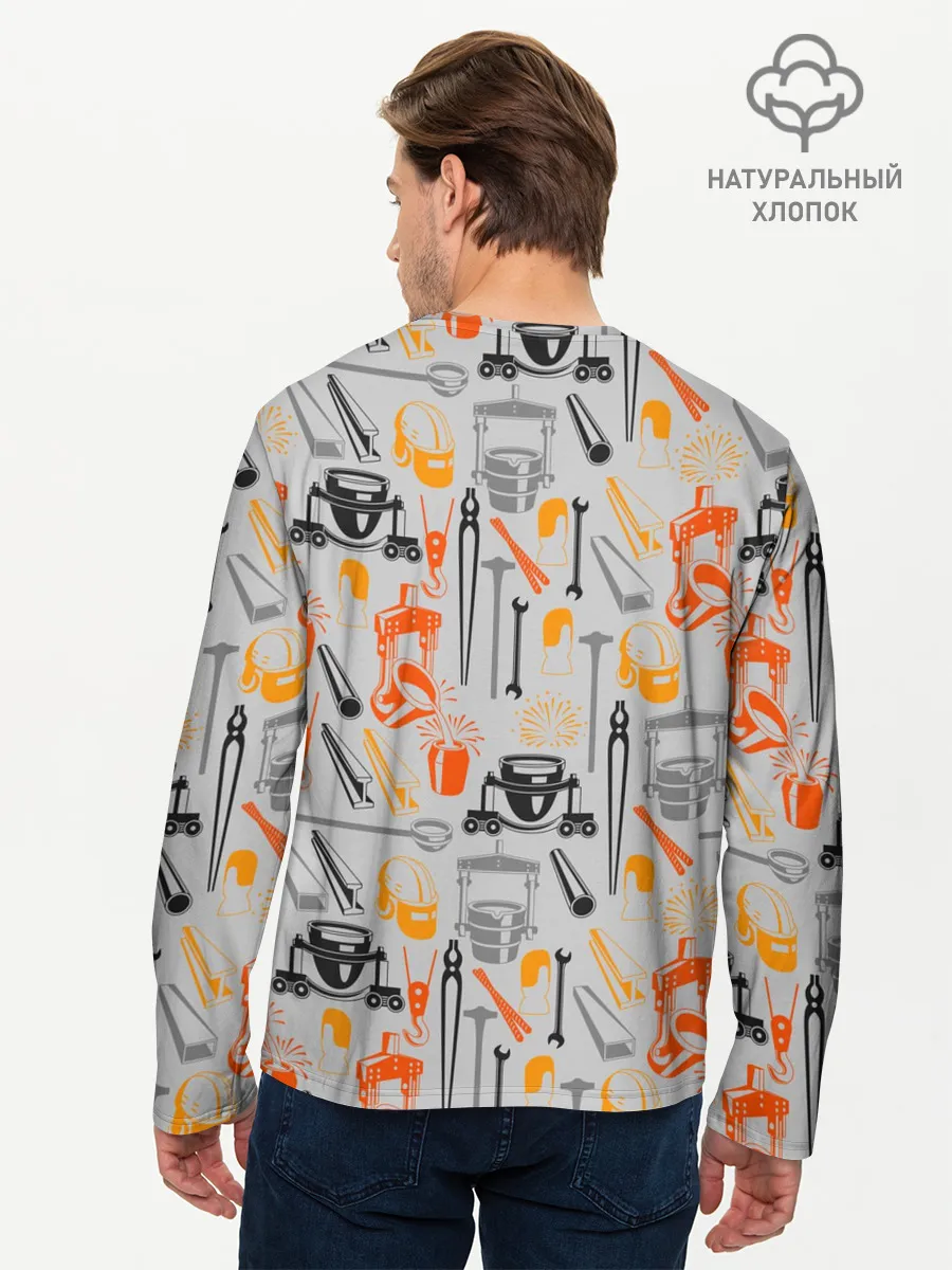 Мужской лонгслив базовый / Металлургия