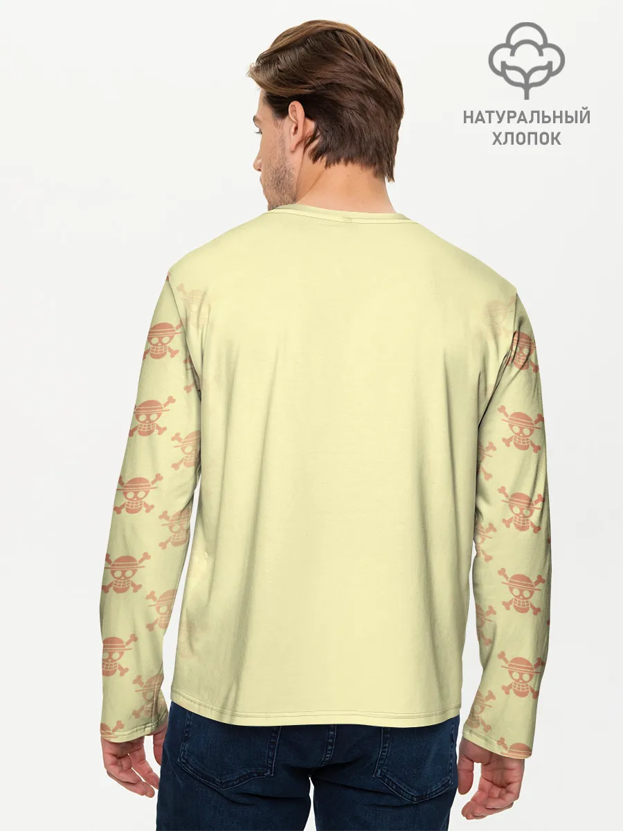 Мужской лонгслив базовый / Пираты Соломенной Шляпы | One Piece