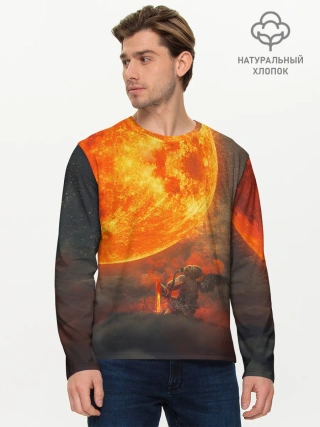 Мужской лонгслив базовый / РАДИАЦИОННОЕ СОЛНЦЕ