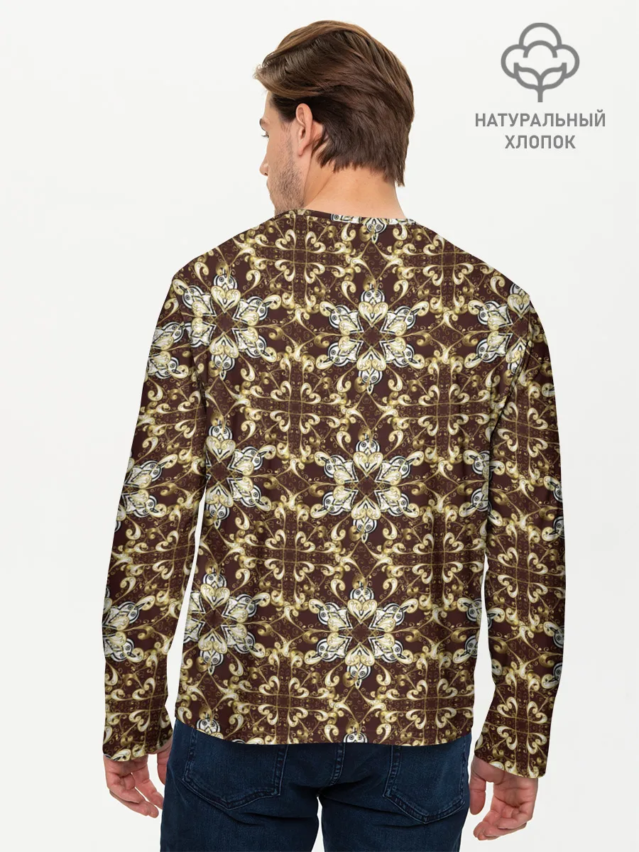 Мужской лонгслив базовый / узоры