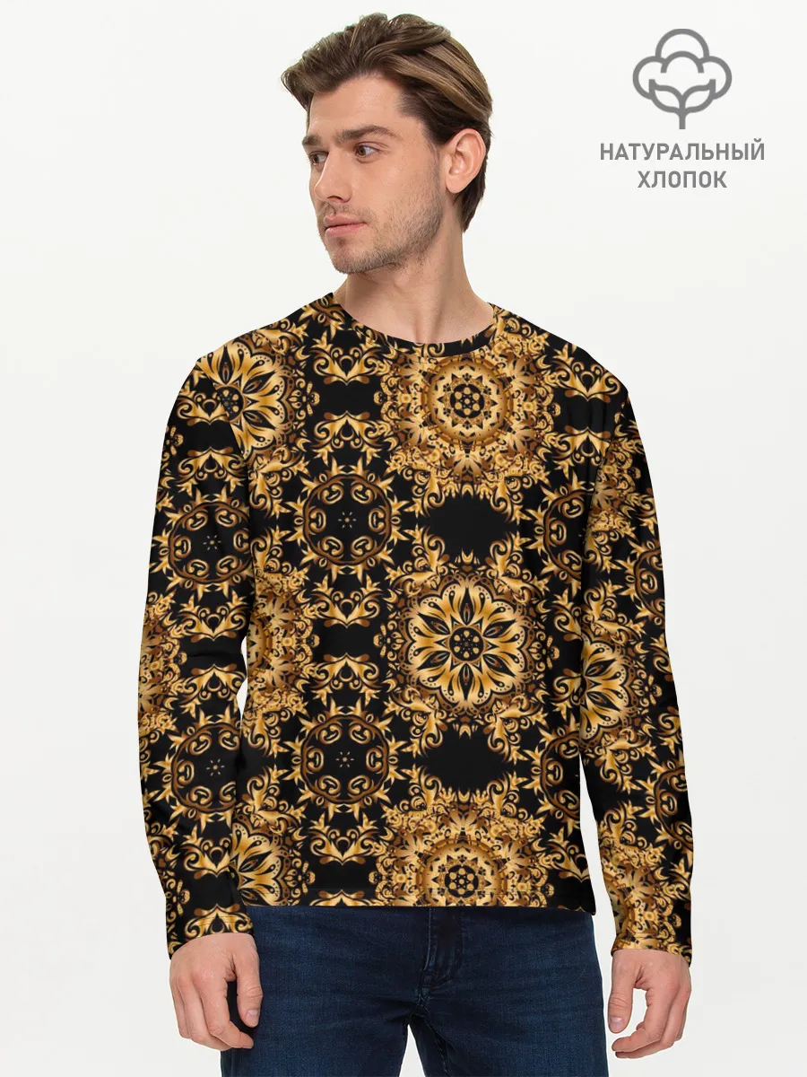 Мужской лонгслив базовый / классические узоры