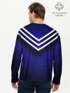 Мужской лонгслив базовый / Sport blue style