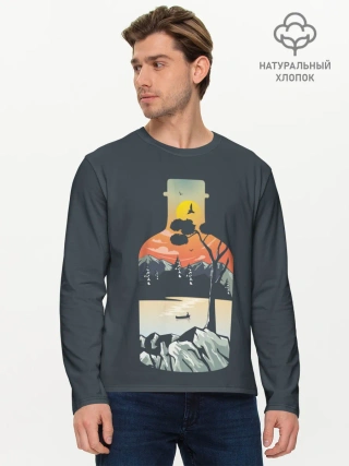 Мужской лонгслив базовый / Философия